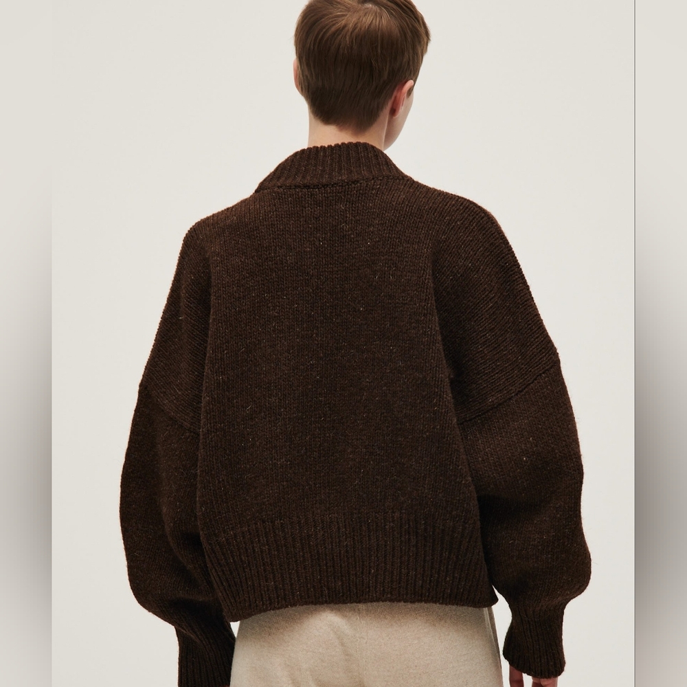 Babaa Jumper no 15 in color Earth, wool - Picture 6 of 12
